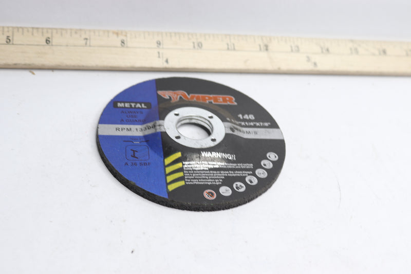 Viper Metal Grinding Wheel 4-1/2" x 1/4" x 7/8" 146
