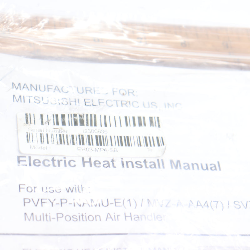 Heat Kit EH03-MPA-SB - Wire Assembly and Manual Only