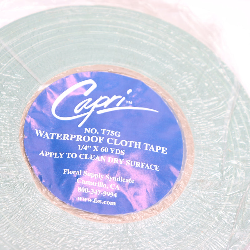 Capri Waterproof Cloth Tape 1/4" x 60 Yards T75G