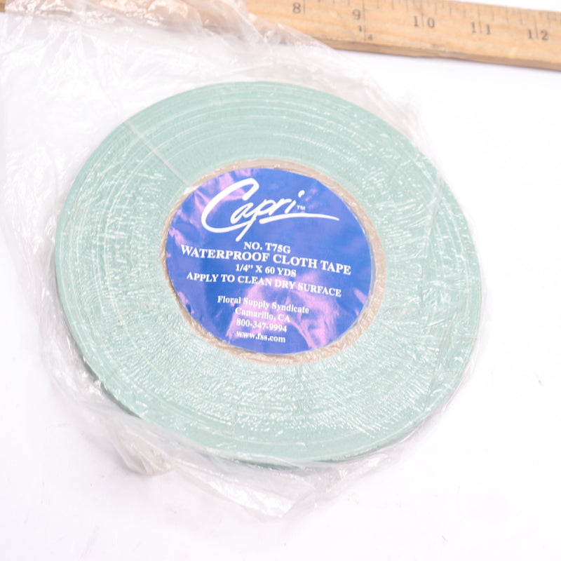 Capri Waterproof Cloth Tape 1/4" x 60 Yards T75G