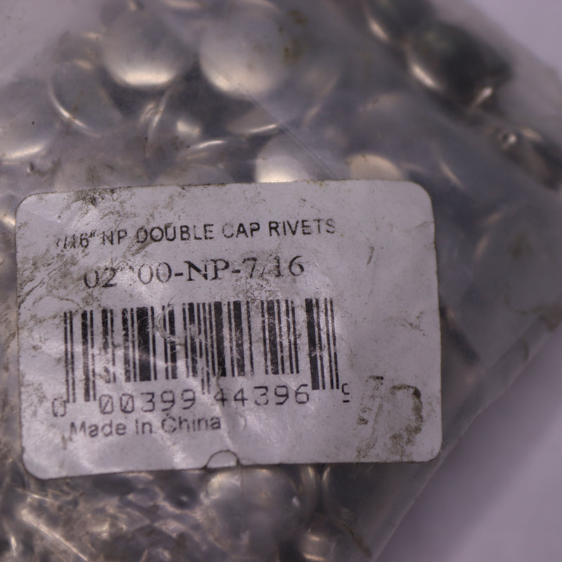 Double Cap Rivets Nickel Plated 7/16" 02200-NP-7/16