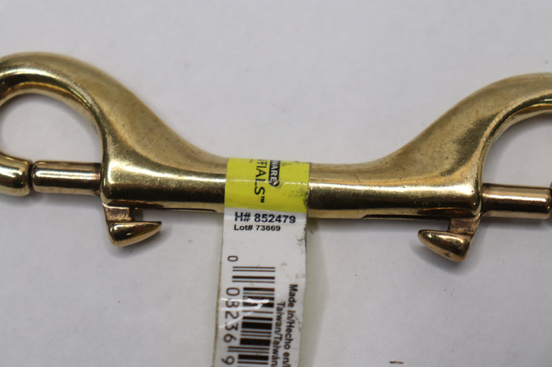 Hardware Essentials Double Ended Bolt Snap Solid Brass 4-1/8" 852479