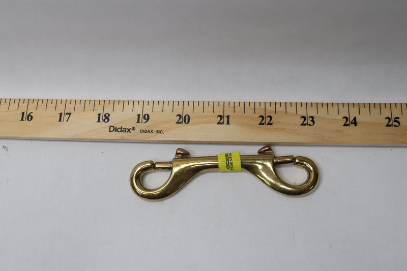 Hardware Essentials Double Ended Bolt Snap Solid Brass 4-1/8" 852479