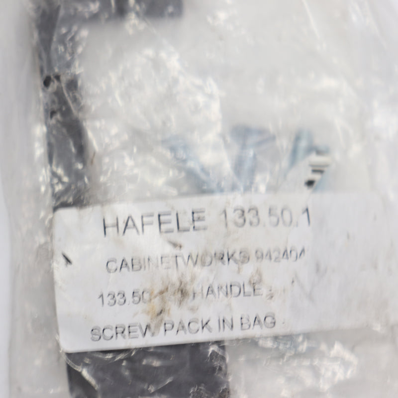 Hafele Handle Black Bronzed Zinc 3" 133.50.1