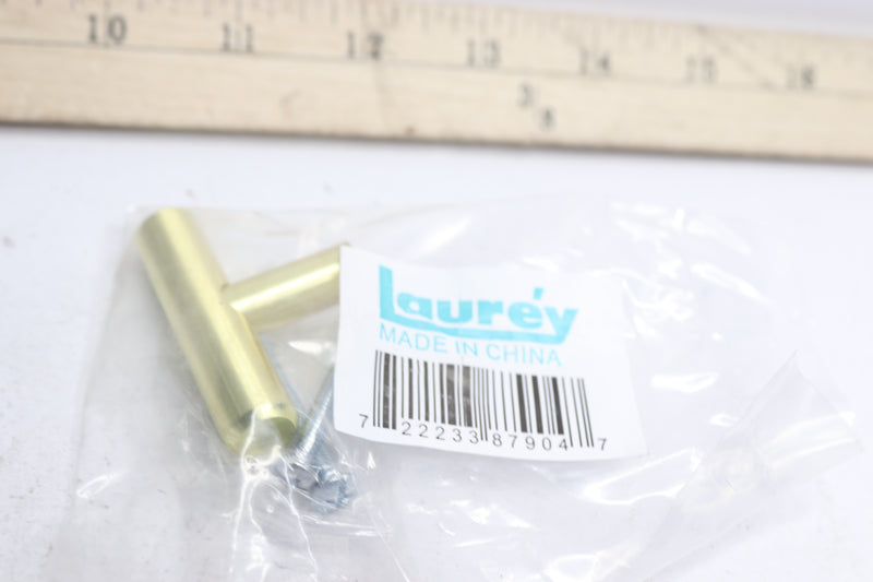 Laurey T-Bar Cabinet Knob Satin Brass Steel 2" 87904