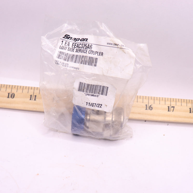 Snap-On R-134A Low Side Service Coupler with Blue Actuator EEAC325A6