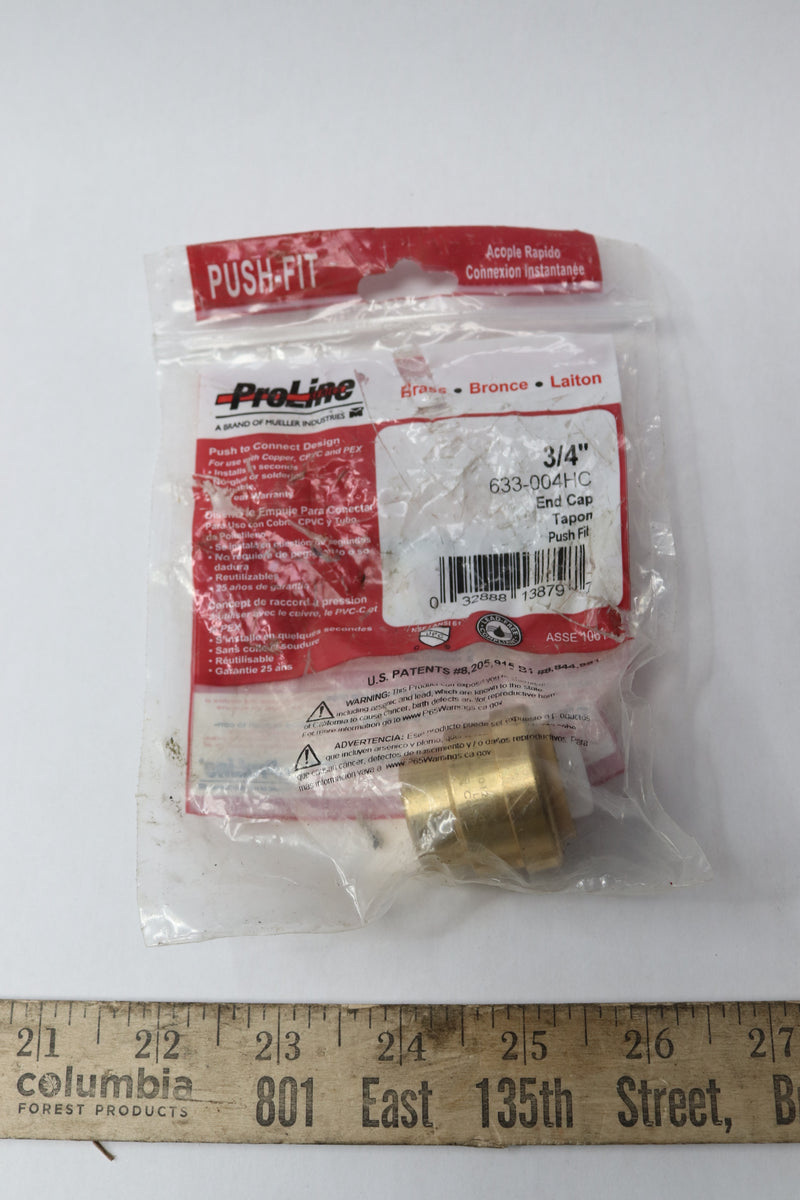 Proline 633-004HC Low Lead Brass Cap 3/4-In