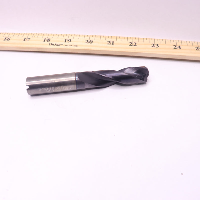 Guhring Coated Coolant Fed Drill Carbide 140 Deg Point Reinforced 17.6MM x 73MM