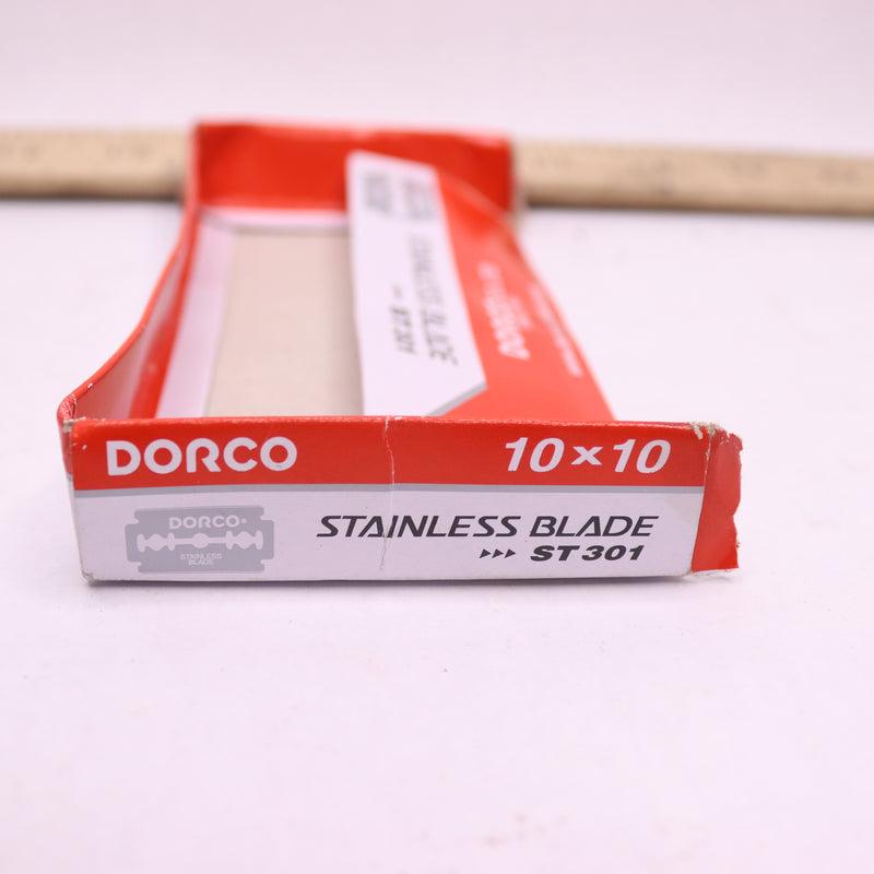 (20-Pk) Dorco Double Edge Razor Blades Stainless Steel ST301