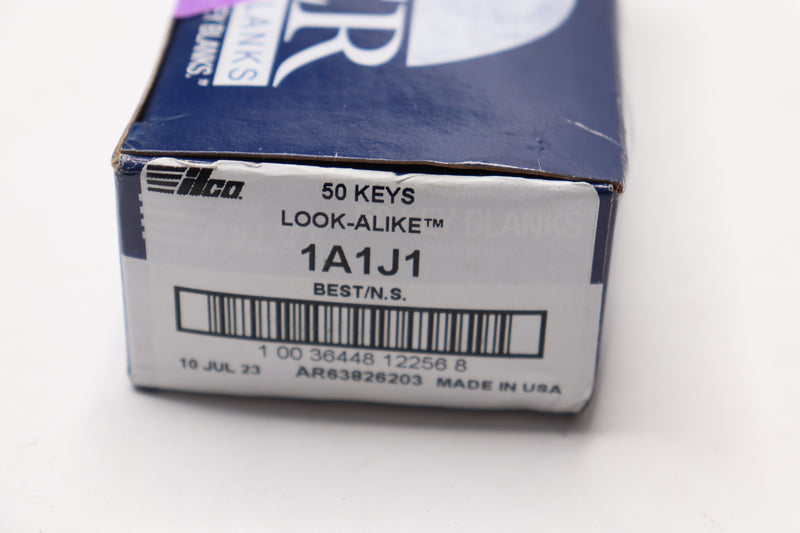 (50-Pk) Ilco Key Blank 1A1J1
