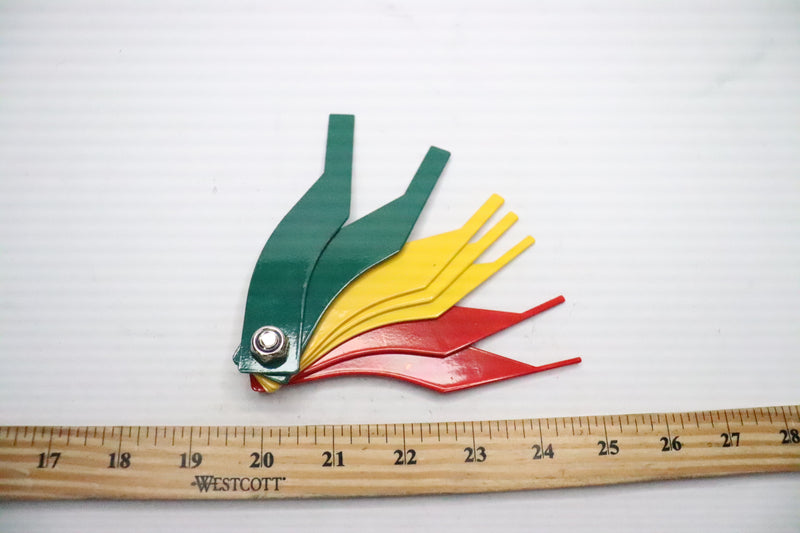 BSBMIEQM Brake Lining Thickness Gauge Color-Coded Durable Steel