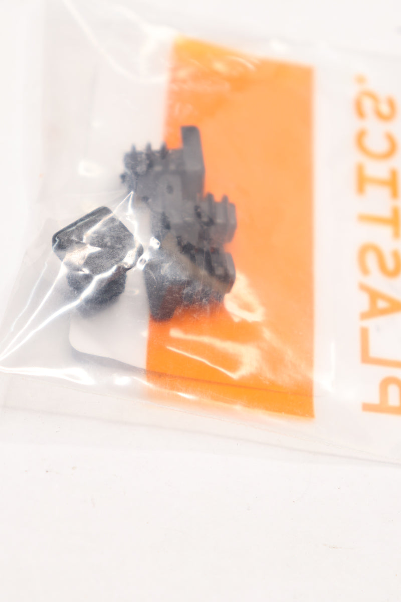 (4-Pk) Prescott Plastics Square Plug Insert Plastic Black 0.5"