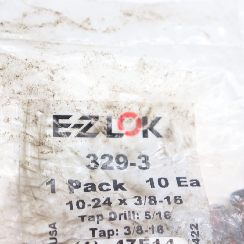 (10-Pk) E-Z Lok Threaded Insert for Metal Standard Wall Carbon Steel 329-3