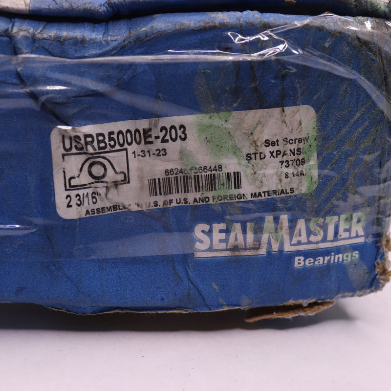 Sealmaster Pillow Block Roller Bearing Unit Cast Iron 2-3/16" Bore Diameter