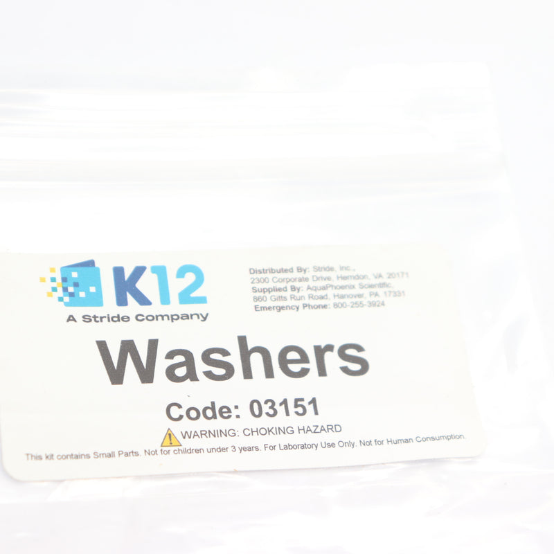 (3-Pk) K12 Washer 03151