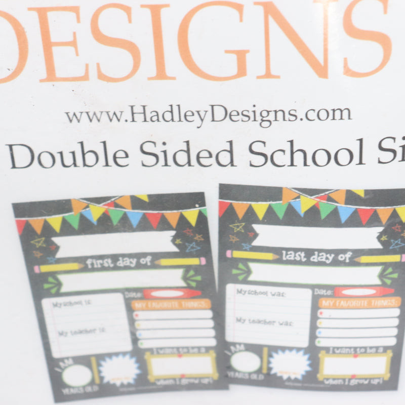 (10-Pk) Hadley Designs 1st Day of School Chalkboard 10"W x 8"H