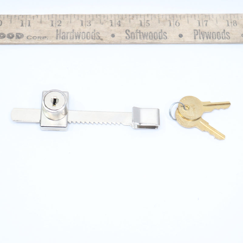 Knape & Vogt Adjustable Sliding Door Lock Zinc 3-3/8" 965