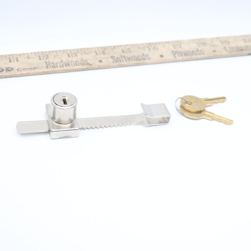 Knape & Vogt Adjustable Sliding Door Lock Zinc 3-3/8" 965