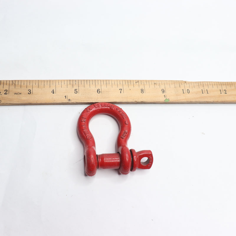 Crosby Alloy Anchor Shackle Bolt Type Red 1/2"