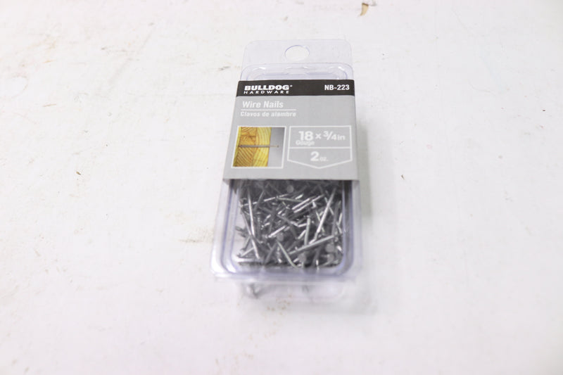 Bulldog Hardware 18 Gauge Wire Nails 2 oz. 3/4" NB-223