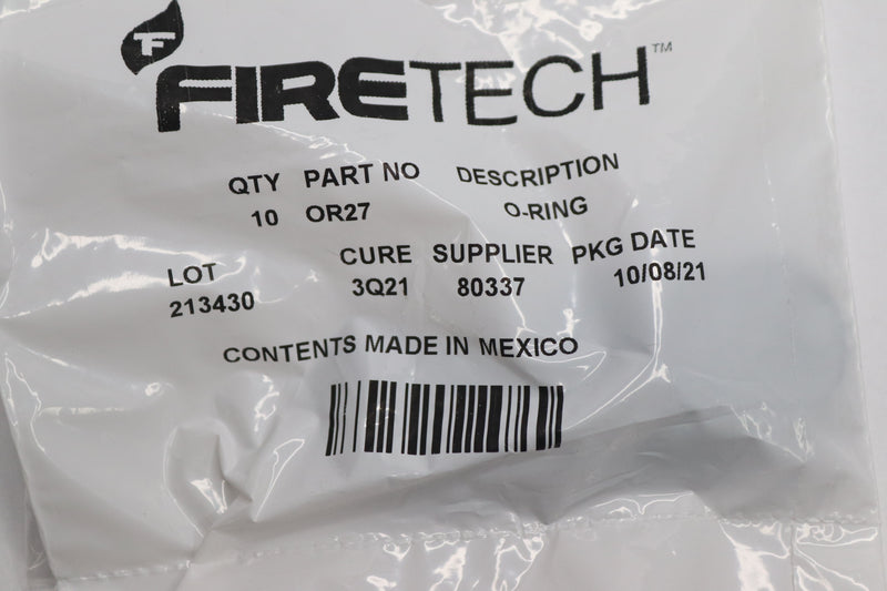 (10-Pk) FireTech Replacement Fire Extinguisher O-Rings OR27