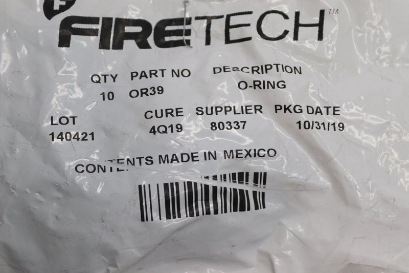 (10-Pk) FireTech O-Rings Fire Extinguisher Parts OR39
