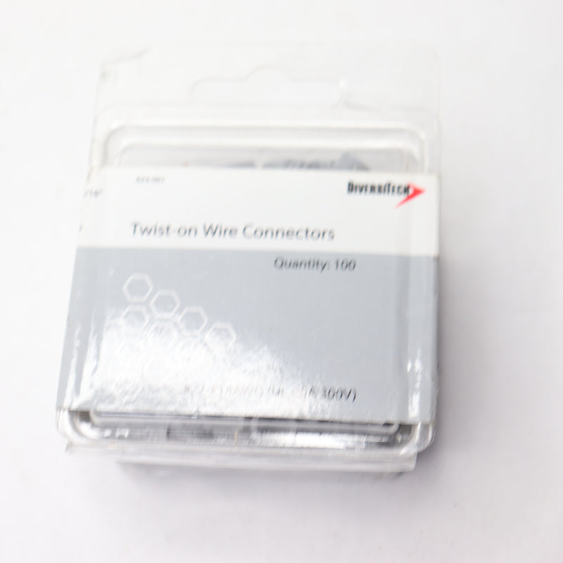 (100-Pk) DiversiTech Wire Connector Gray 623-001
