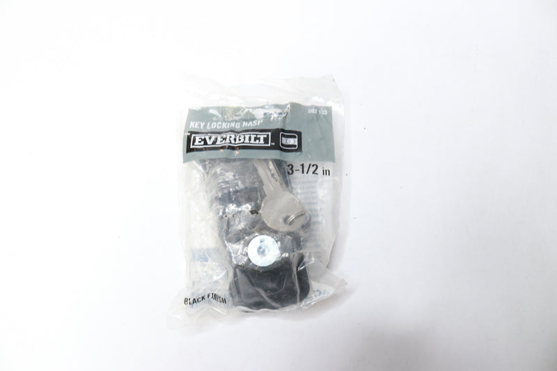 Everbilt Key Locking Hasp Black Steel 3-1/2" 20404