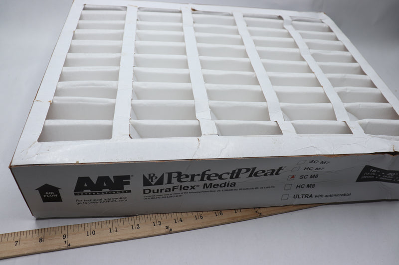 AAF Pleated Filter Standard Size 19-1/2" x 19-1/2" x 13/4" SC M8