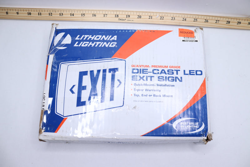 Lithonia Lighting Exit Sign Aluminum 120/277 Volts