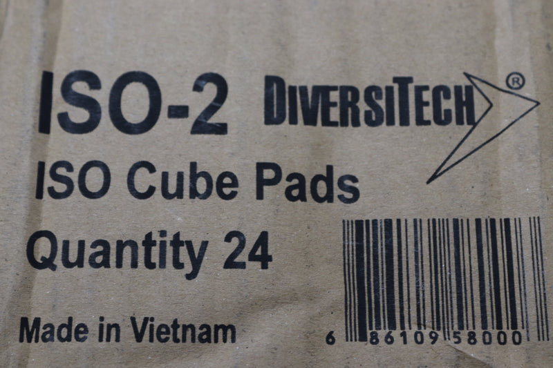 (24-Pk) Diversitech Anti Vibration Pad 2" x 2" x 3/4" ISO-2