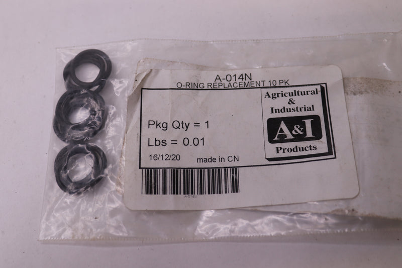 (10-Pk) A&I Products O-Ring Replacement A-014N