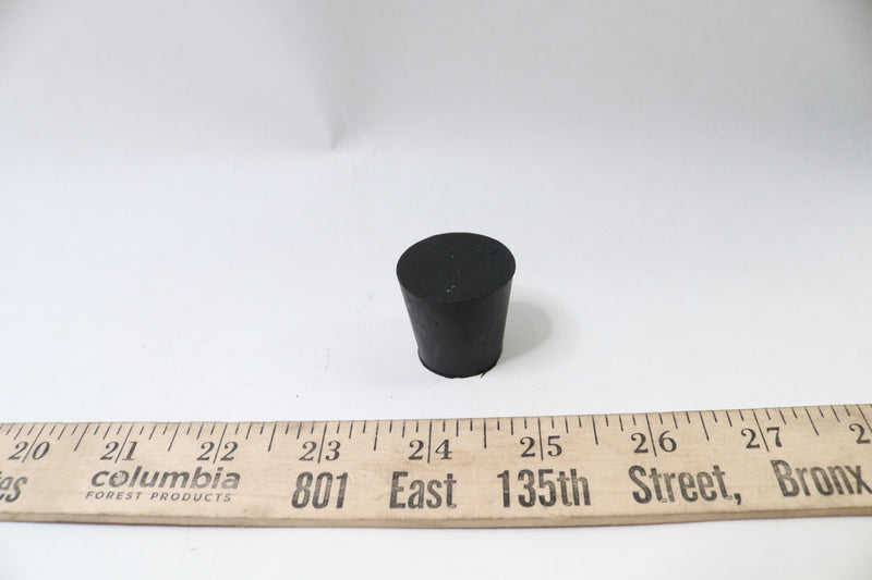 (8-Pk) CleverDelights Solid Rubber Stoppers Black Size 5 29mm x 22mm x 28mm Long