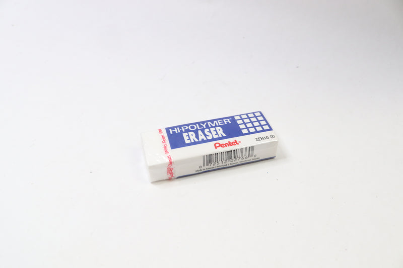 Pentel Hi-Polymer Block Eraser Large White ZEH-10