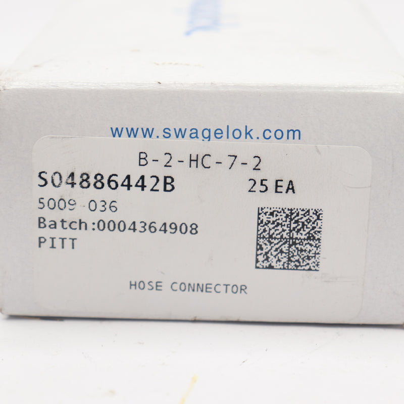 (25-Pk) Swagelok Hose/Tubing Fitting Connector 1/8" Hose ID 1/4" FNPT S04886442B