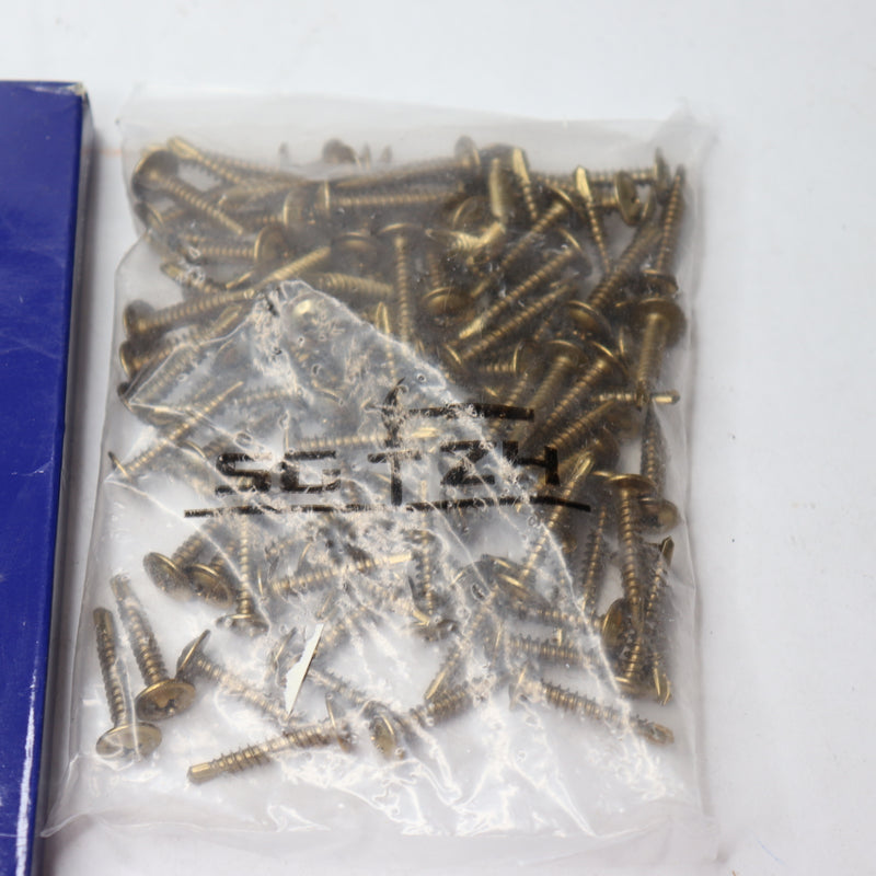 (100-Pk) SG TZH Phillips Pan Head Sheet Metal Screws Full Thread