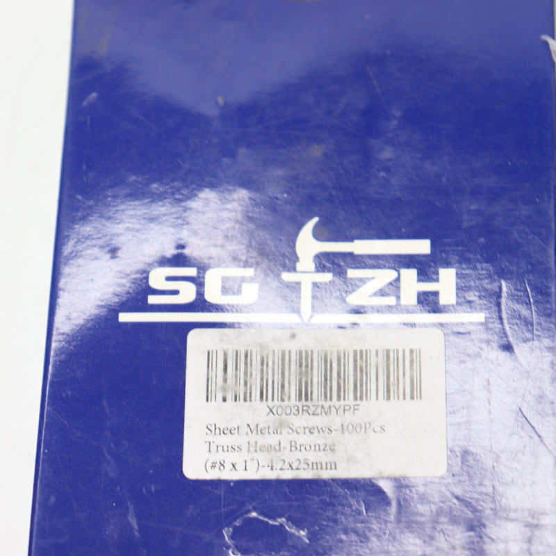 (100-Pk) SG TZH Phillips Pan Head Sheet Metal Screws Full Thread