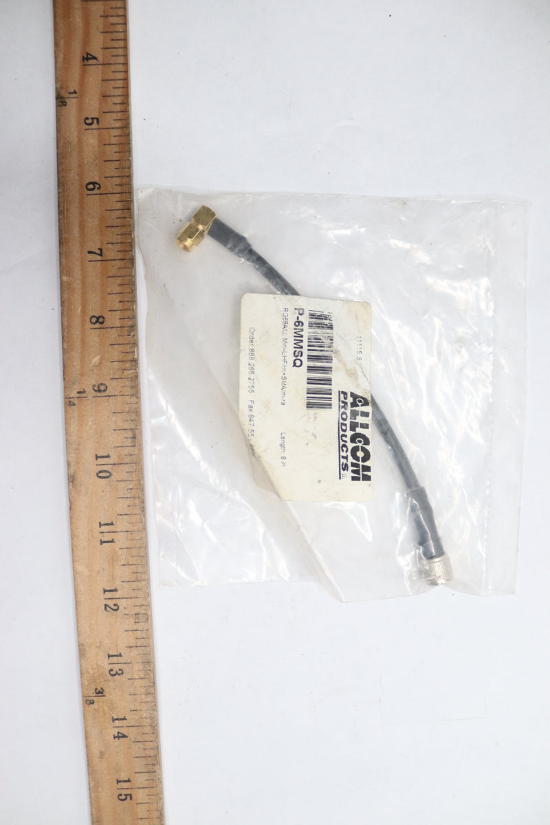 Allcom Products Mini-UHF to SMA-Male Right Angle Cable Assembly 6.25"
