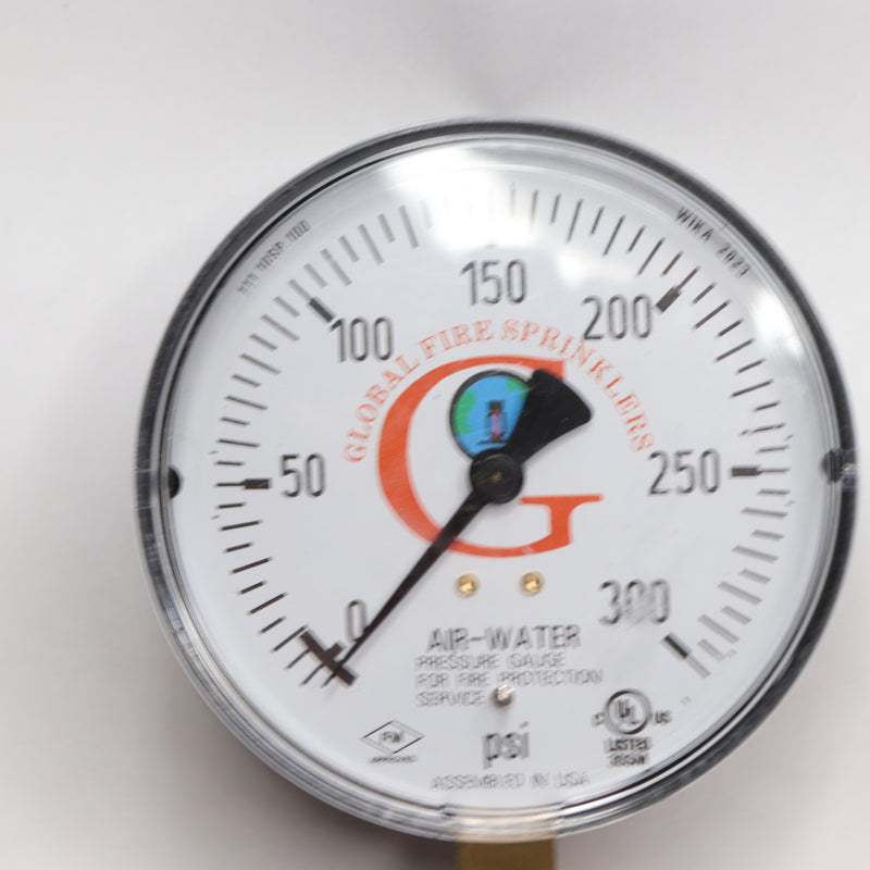 Wika Pressure Gauge Water 1/4in Npt Gauge 4 300 PSI 111.10SP.100