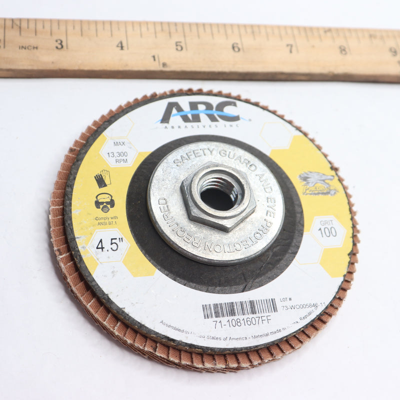 ARC Abrasives Predator Flap Disc 100 Grit 4.5 x 5/8-11 71-1081607FF