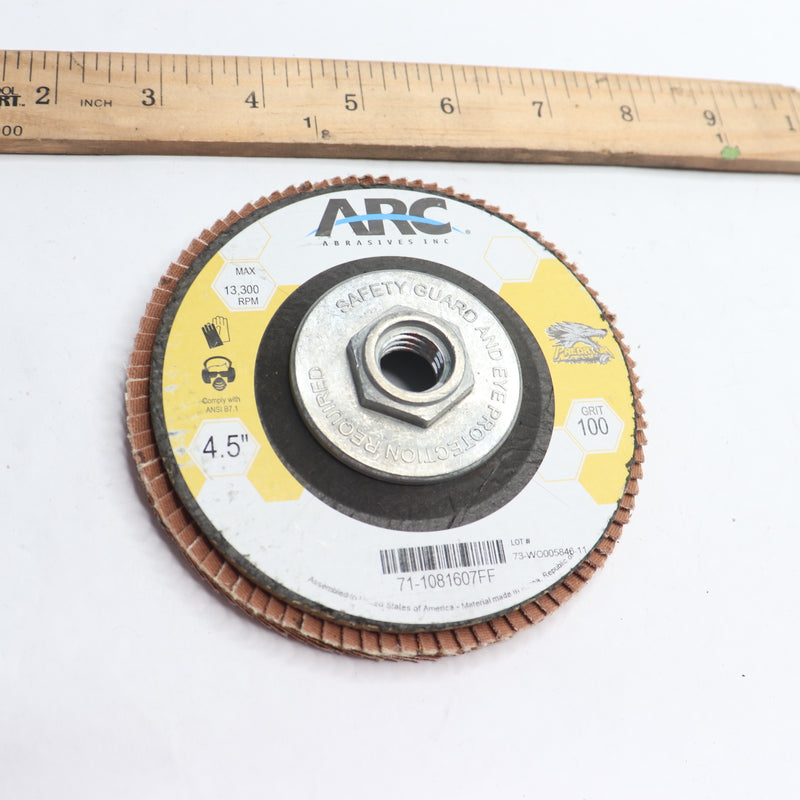 ARC Abrasives Predator Flap Disc 100 Grit 4.5 x 5/8-11 71-1081607FF