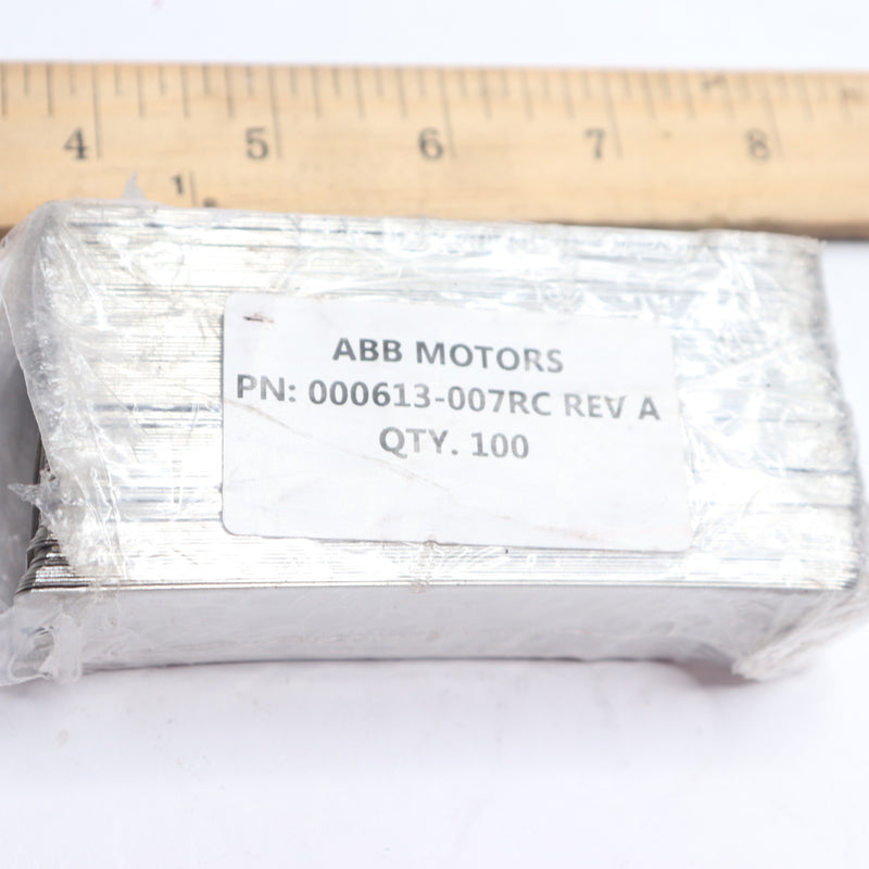 (100-Pk) ABB Motor Plate 4" x 1" 000613-007RC