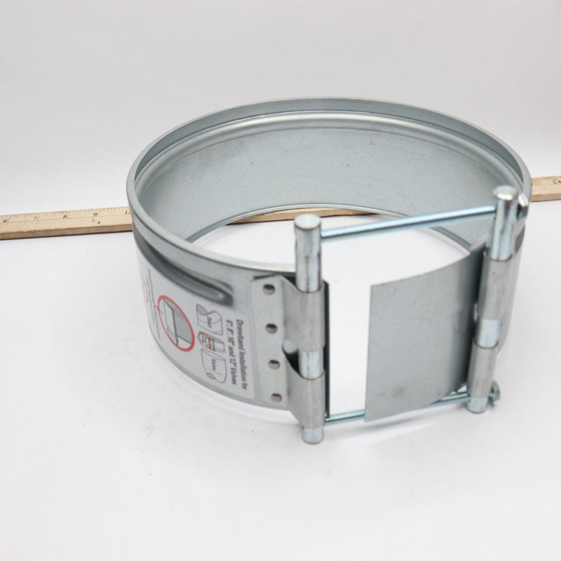 Double Bolt Connection Duct To Valve Drawband Clamp 8" 601-000-050