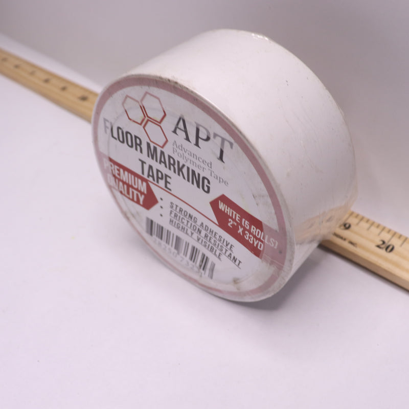 APT Floor Marking Tape PVC White 2" x 33 Yards