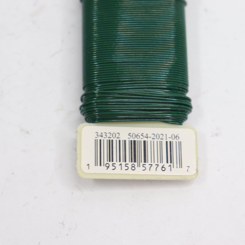Flexible Paddle Wire for Crafts Green 22 Gauge x 100FT 343202