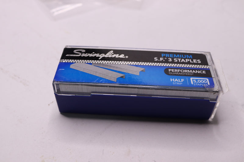 (5000-Pk) Swingline Premium Staples Steel 0.5" Crown 0.25" Leg