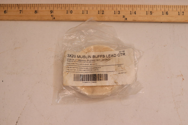 Buffalo Lead-Centered Muslin Buff 3" x 28-Poly 101-1790