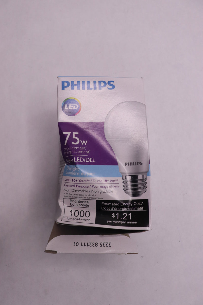 Philips LED Lamp 10W A19 1000Lm 5000K 120V 565168