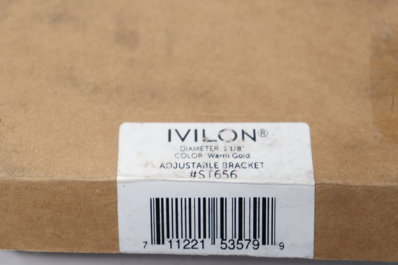 (2-Pk) Ivilon Adjustable Brackets for Curtain Rods ST656