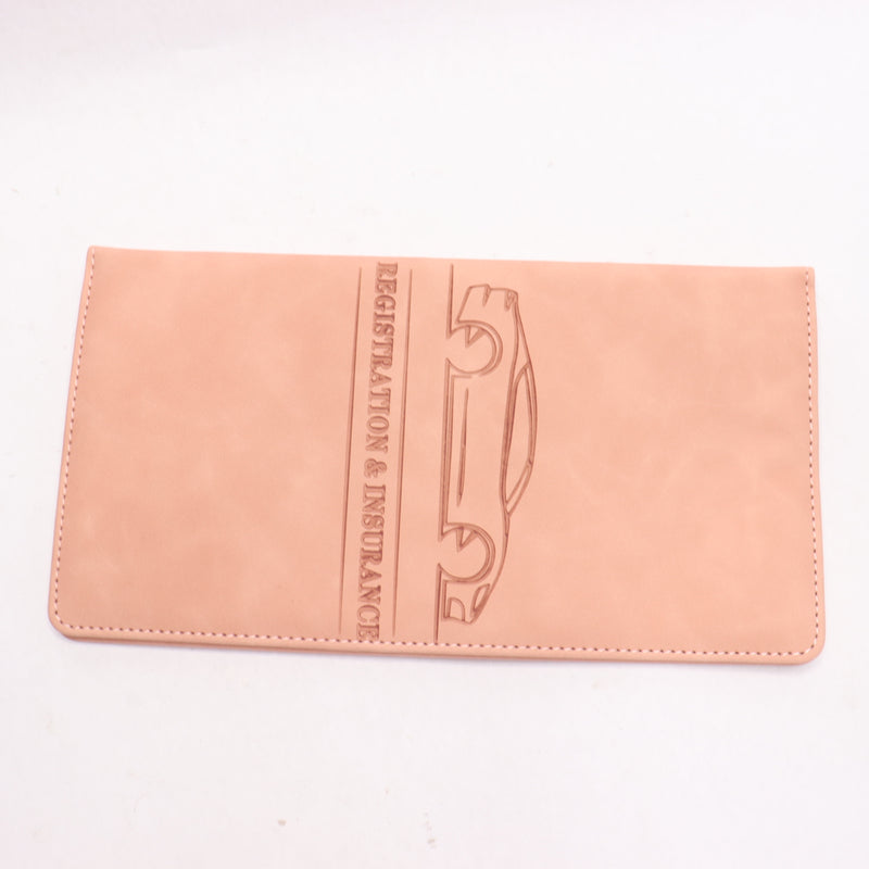 Storage Card Holder Faux Leather Rose Gold 9.45" 1268087021